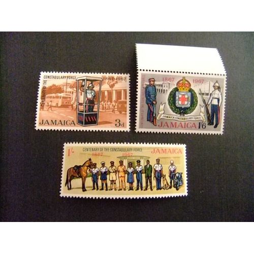 Jamaica 1967 Centenaire De La Police Yvert N 270 / 72 Mh