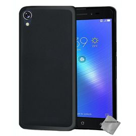 Housse Etui Coque Pochette Silicone Gel Fine Pour Asus Zenfone Live Zb501kl + Film Ecran - Noir
