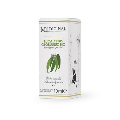 Medicinal Huile Essentielle Bio Eucalyptus Globuleux 10ml 