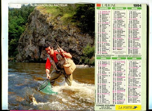 Almanach Du Facteur - " Lavigne " - Creuse - 1994