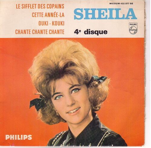 Sheila 45 Tours Le Sifflet Des Copains N° 432 977 Be 4° Diques