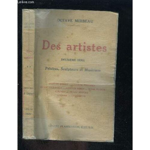 Des Artistes- Deuxieme Serie- Peintres, Sculpteurs Et Musiciens/ Claude Monet, Camille Pissarro, Vincent Van Gogh, Auguste Rodin, Cesar Franck, Gounod, Franz Servais, L Opera, L Operette