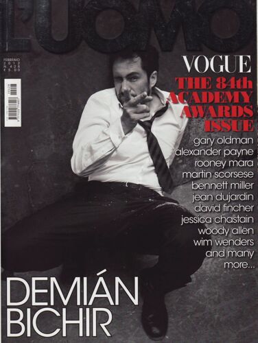 L'uomo Vogue (Italie) / 02-2012 N°428 : Jean Dujardin / Bérénice Bejo (4p) - Rooney Mara (4p)