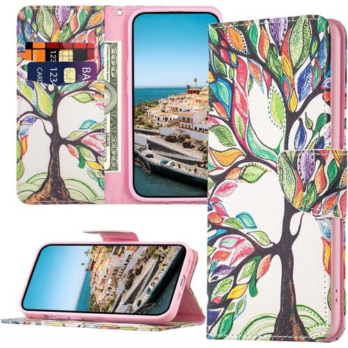 Bear Village Coque Pour Samsung Galaxy Note 20 Ultra, Magnetique Etui En Cuir Pu, Flip Antichoc Protection Housse Pour Samsung Note 20 Ultra, Arbres