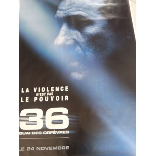 36 Quai Des Orfèvres - Olivier Marchal - Gérard Depardieu - Daniel Auteuil - Pré-Affiche De Cinéma Pliée 120x160 Cm