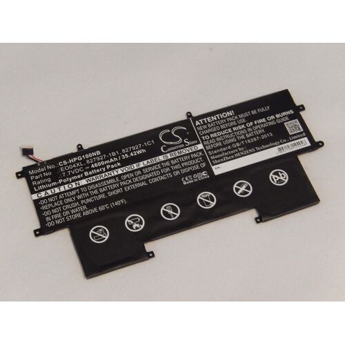 vhbw Li-Polymère batterie 4600mAh (7.7V) noir pour ordinateur portable laptop notebook HP EliteBook Folio G1 Subnotebook