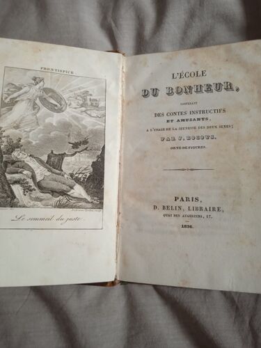 L'ecole Du Bonheur Contes Instructifs Et Amusants De J Bocous Ed Belin 1836