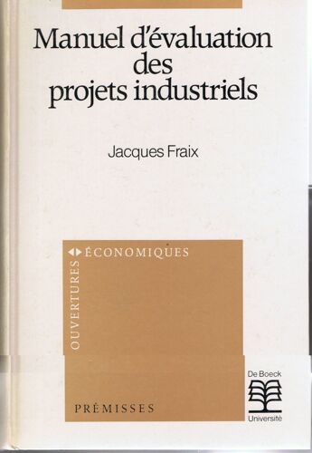 Manuel D'évaluation Des Projets Industriels