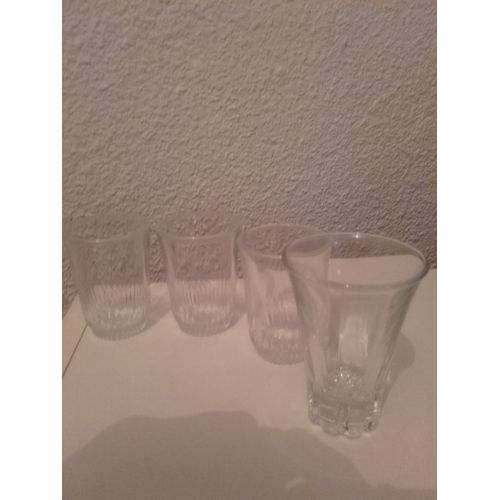 Lot De 4 Minis Verres Liqueyr Shooters Vintage