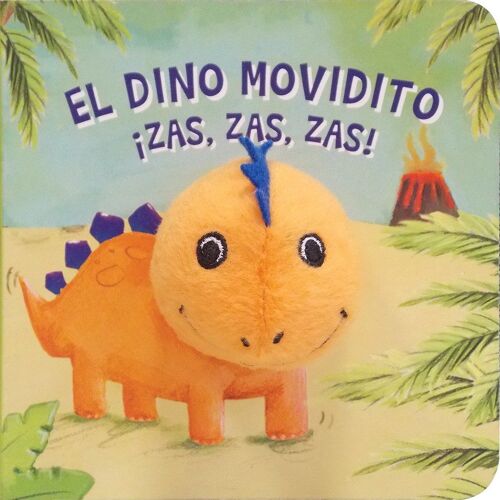 Dino Movidito ¡Zas, Zas, Zas! Libro Puppet