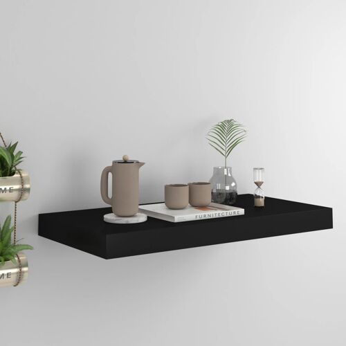vidaXL Étagère murale flottante Noir 50x23x3,8 cm MDF