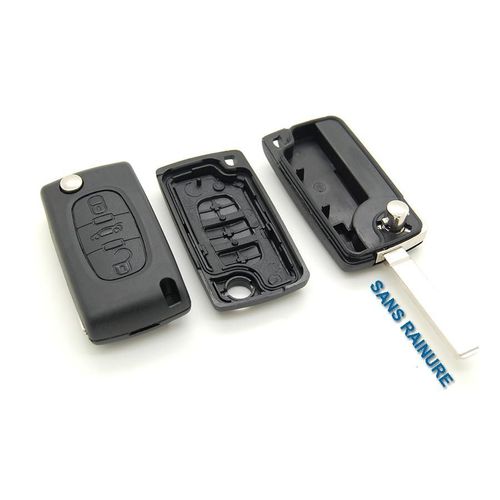Coque Clé Plip Télécommande Bouton Coffre Citroen C4 Picasso Sans Rainure