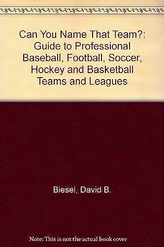 Can You Name That Team?: A Guide To Professional Baseball, Football, Soccer, Hockey, And Basketball Teams And Leagues