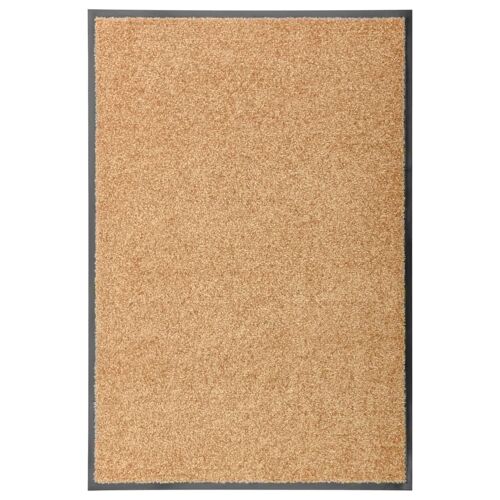 Vidaxl Paillasson Lavable Crème 60x90 Cm
