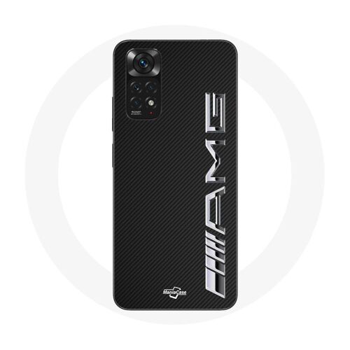 Coque Pour Xiaomi Redmi Note 11 4g Amg Logo Carbone Texture