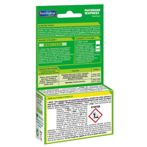 Rapid'insectes pucerons FERTILIGENE 3 x 14ml