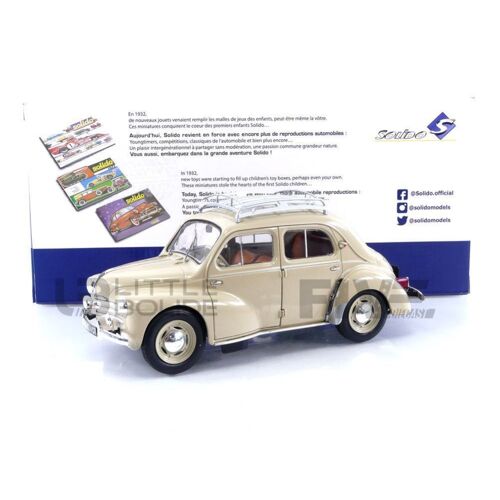 Solido 1/18 1806605 Renault 4 Cv - 1956 Diecast Modelcar-Solido