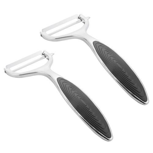 2X Y-Shape Peeler Slicer, Outil de Cuisine Légumes Fruits Peeler, Non Slip Grip