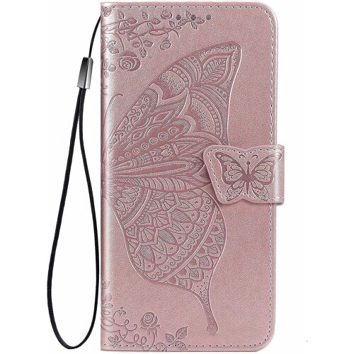 Coque Pour Fujitsu Arrows N F-51c, Housse En Cuir Pu Premium Portefeuille De Protection, Flip Case Premium Avec Emplacement De Cartes.(Or Rose)