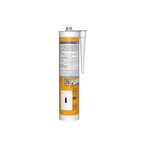 Mastic élastique silicone SIKA Sikaseal-162 Vitrage - Blanc - 300ml