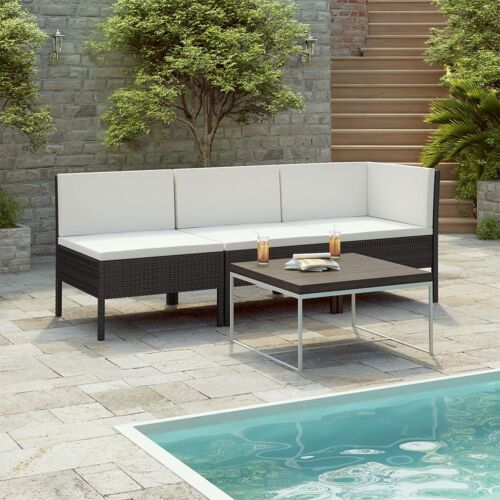 vidaXL Meuble TV d'angle 1 niveau pour 32-65 pouces noir