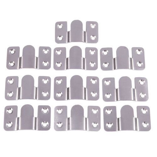 Connecteur sectionnel de sofa de style d'interlock de meubles Ton argent 10pcs