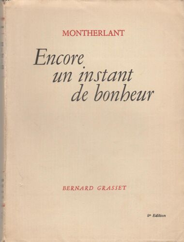 Encore Un Instant De Bonheur.