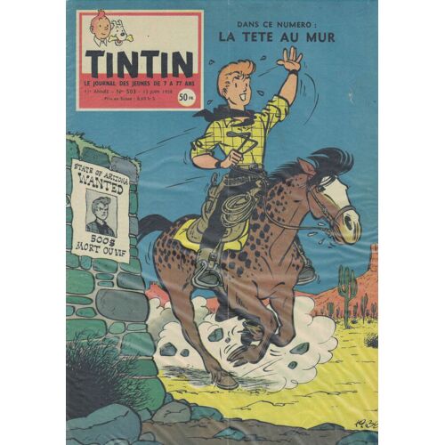 Journal De Tintin N 503 Du 12 Juin 1958 / La Tete Au Mur
