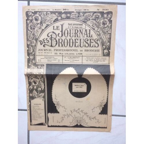 Le Journal Des Brodeuses 706 Janvier 1954