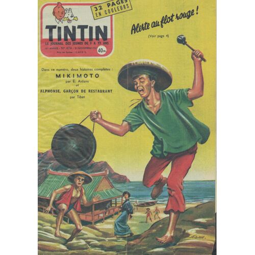 Journal De Tintin N 474 21 Novembre 1957 / Alerte Au Flot Rouge - Mikimoto