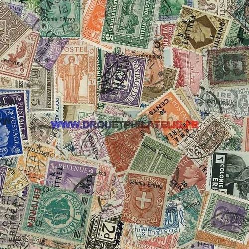 Erythree 100 Timbres Differents Obliteres