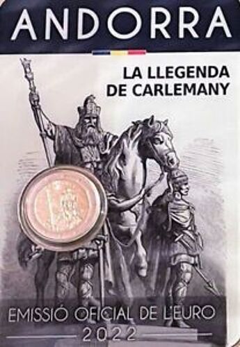 2 Euro Andorre 2022- The Legend Of Charlemagne- Bu Coincard