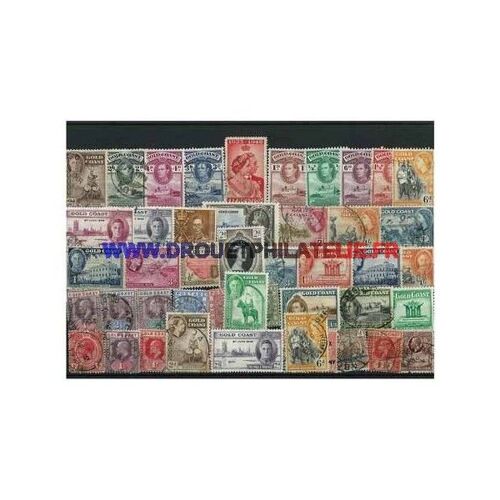 Cotes De L'or 25 Timbres Differents Obliteres