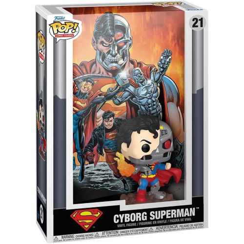 Figurine Funko Pop - Superman N°21 - Cyborg Superman - Comic Cover (83729)
