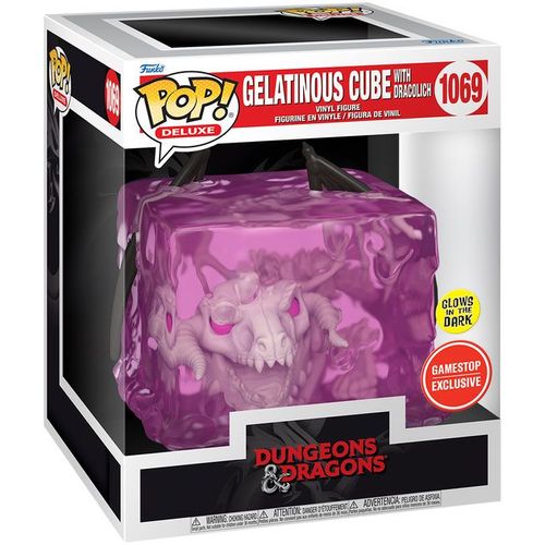 Figurine Funko Pop - Donjons & Dragons N°1069 - Cube Gélatineux Avec Dracoliche - Glow In The Dark (84422)