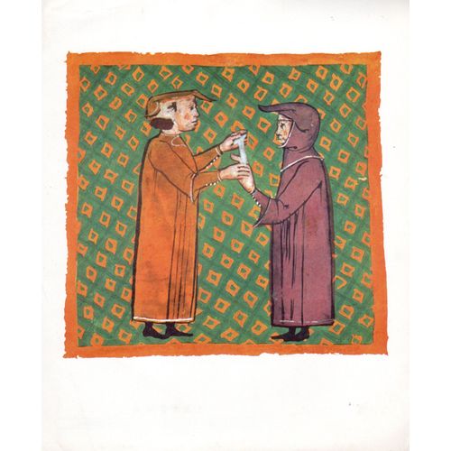 Publicité Laboratoires Latéma Sur Le Thème De La Chirurgie De L'évêque Théodorique : Doigt Déboité