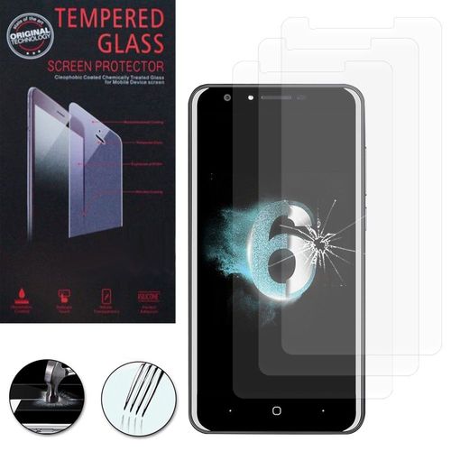 Lot / Pack De 3 Films Verre Trempé Pour Doogee Y6 5.5" Protection D'écran