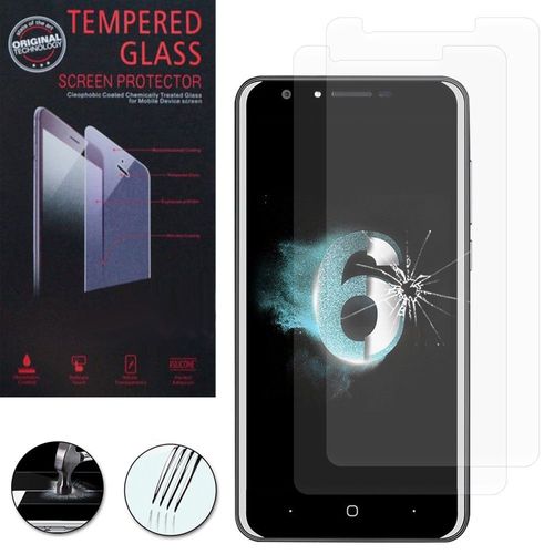 Lot / Pack De 2 Films Verre Trempé Pour Doogee Y6 5.5" Protection D'écran