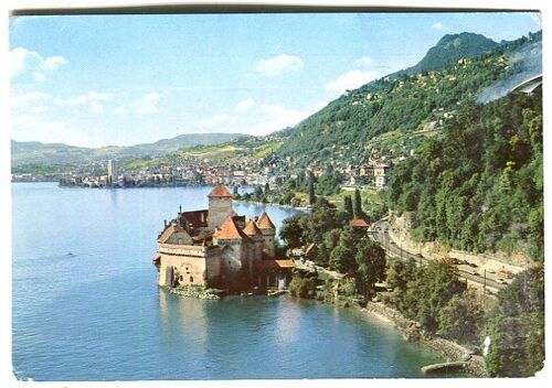 Carte Postale - Château De Chillon Et Montreux - Suisse