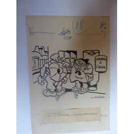 Le Canard Clandestin Dessin De Presse Original De Kern