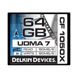 Delkin CINEMA - Carte mémoire flash - 64 Go - 1050x - CompactFlash