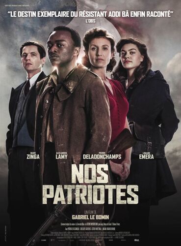 Nos Patriotes - Véritable Affiche De Cinéma Pliée - Format 40x60 Cm - De Gabriel Le Bomin Avec Marc Zinga, Alexandra Lamy, Pierre Deladonchamps, Louane Emera, Audrey Bastien, Grégory Gadebois - 2017