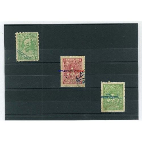 Jaora 3 Timbres Differents Obliteres