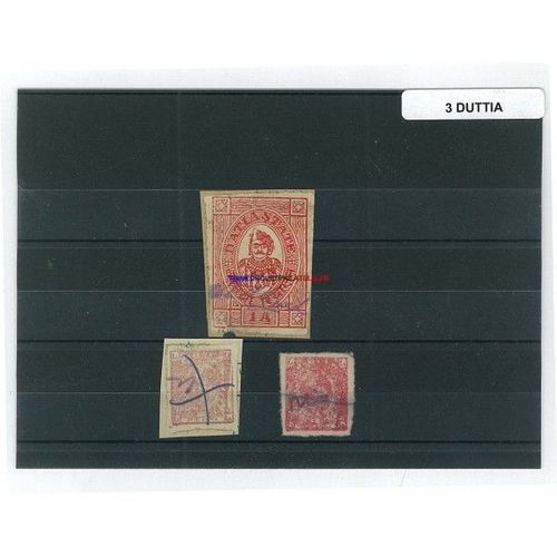 Duttia 3 Timbres Differents Obliteres