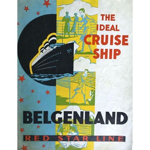 Affiche Belgenland Ideal Cruise Ship