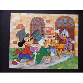 Lesotho 1983 Navidad Noël W Disney Veille De Noël Yvert Bloc 19 ** Mnh