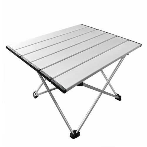 Table Pliante En Alliage D'aluminium, Camping Barbecue Pique-Nique Mini Bureau Portable Mobilier D'extérieur