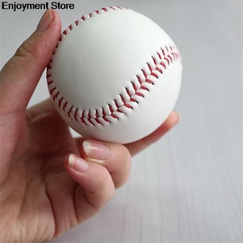 Balles De Baseball Faites À La Main, Taille 9 "", 1 Pièce, En Pvc, Intérieur En Caoutchouc Souple