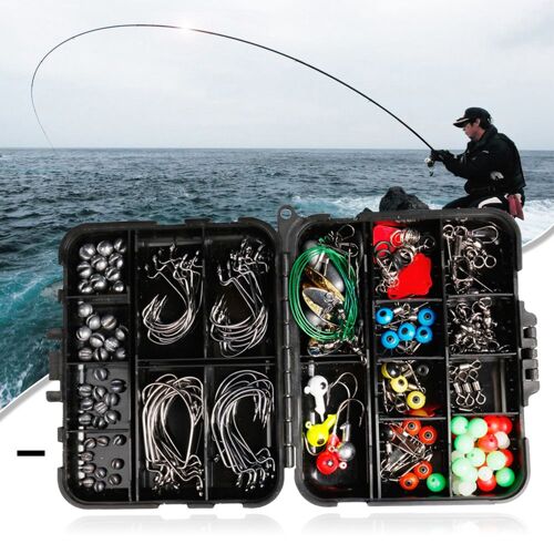 Ensemble D'hameçons Flottants Pour La Pêche En Plein Air, 198 Pièces/Ensemble, Leurre, Flotteur, Connecteur Bobber, Carpe De Mer, Accessoires