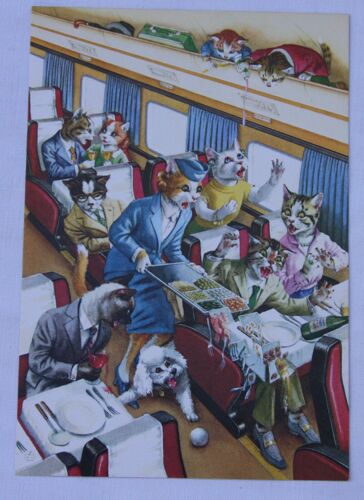 Lot De Cp:Chats Anthropomorphiques Et Humoristique De Max Kunzli